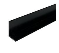 HOMEWELL - Cornière en aluminium 15mm x25mm x1.3mm, lg 1950mm (Laqué noir mat)