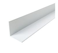HOMEWELL - Cornière en aluminium 25mm x25mm x1.3mm, lg 1950mm (Laqué blanc)