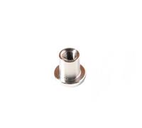 HOMEWELL - Douille Inox 316 M5 Diamètre 7,8 x longueur 9mm pour fixation paumelles et équerres de cabines sanitaires