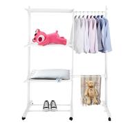 homewell Etendoir Linge, Séchoirs à Linge Extensible,Sechoir a Linge Pliable d'Intérieur avec Ailes Latérales, Adapté à La Chambre à Coucher, Au Balcon Et à La Buanderie