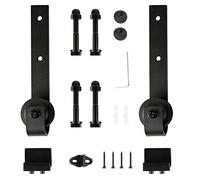 Homewell Kit complet de porte coulissante, système de porte coulissante, kit complet pour portes coulissantes, ferrure de porte coulissante, porte coulissante en bois, porte de grange
