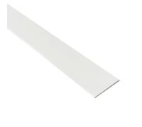 HOMEWELL Méplat en Aluminium 24mm x 1.45mm x 1000mm Laqué Blanc | Profilé Plat Robuste et Polyvalent pour Bricolage, Décoration et Aménagement Intérieur