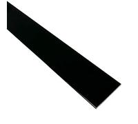 HOMEWELL Méplat en Aluminium 24mm x 1.45mm x 1000mm Laqué Noir | Profilé Polyvalent pour Agencements Contemporains et Projets Innovants