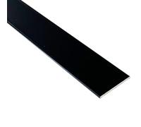 HOMEWELL Méplat en Aluminium 24mm x 1.45mm x 1000mm Noir Mat | Profilé Plat Résistant pour Constructions Modernes et Décorations Élégantes