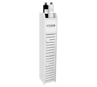 homewell Meuble De Rangement Salle De Bain, Colonne Cuisine avec 2 Tiroir Et 1 Étagères, Armoire De Salle De Bain Adapté pour Salon,Chambre,17 * 15 * 78cm