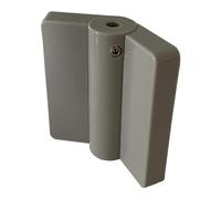 HOMEWELL - Paumelle à ressort droite en nylon avec cache vis pour cabines sanitaires - RAL 7038