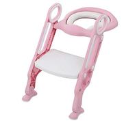 Homewell Reducteur Toilette Enfant avec Escalier, Siege Toilette Enfant pour Filles et Garçons, Pliable et Réglable, Tabouret d'escalier, Adapté aux Toilettes en Forme de V, U, O