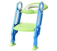 Homewell Reducteur Toilette Enfant avec Escalier, Siege Toilette Enfant pour Filles et Garçons, Pliable et Réglable, Tabouret d'escalier, Adapté aux Toilettes en Forme de V, U, O