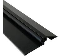 HOMEWELL - Seuil de porte (PMR) avec joint, (Laqué noir, 1000mm)