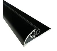 HOMEWELL - Seuil de porte PMR, Largeur 50mm Lg 1 m + joint d'étanchéité - Laqué noir