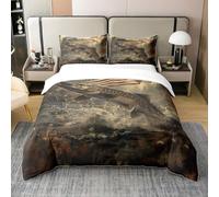 Homewish Big Bass Fish Hunting Coton Parure de Lit,Housse de Couette 220x240,Sea Life Sea Animal Literie,Spécial pour Enfants Adolescents,Big Pike Fish Imprimer Literie avec Zip