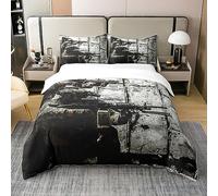 Homewish Coton, Housse de Couette Soldat 220x240, Ensemble de Literie Fusil Mitrailleur de L'Armée pour Garçon, Parure de Lit sous L'Armée de Mission, Housse de Couette Thème Militaire