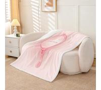 Homewish Couverture 130x150cm Enfant Miroir Rose,Plaid Canape Filles Princesses,Couverture Polaire Romance Rêveuse,Jetés de Lit Coquette de Mode Moderne