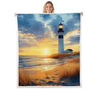Homewish Couverture Canapé 229x229cm Phare Côtier