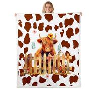 Homewish Couverture Canapé 75x100cm Vache Highland