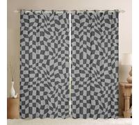 Homewish Couverture Polaire 229x229cm Damier Gris