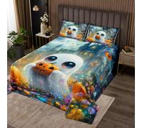 Homewish Couvre-Lit 170x230 Fantôme Mignon,Dessus de Lit Lanterne de Citrouille Gothique,Couverture de Lit Papillon Esthétique Rustique,Jetés de Lit Décoration d'halloween Kawaii 1 Taie d'oreiller