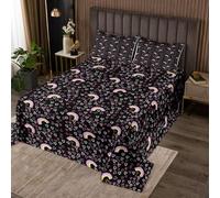 Homewish Couvre-Lit 260x240 Filles,Dessus de Lit Cœur Arc-en-Ciel,Couverture de Lit Enfants Adolescents Dessinés À La Main,Jetés de Lit Cartoon Love Géométrique avec 2 Taies d'oreiller 51x75cm