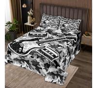 Homewish Couvre-Lit 260x240 Garçon Guitare Rock