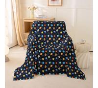 Homewish Housse de Canapé 231 x 340 cm Couleuré Planète du Système Solaire | Plaid Canapé de Protection Espace Constellation Couvre 1/2/3/4 Places Étoile Impression L'Obscurité Ciel Nocturne Galaxie