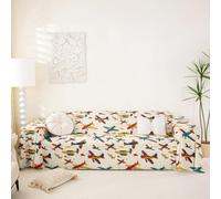 Homewish Housse de Canapé Aéronefs Protège Canapé Impression d'avion de Dessin Animé pour Chein, Salon Modèle de Vol d'avion Lavable en Machine 231 x 300 cm Rétro Hélicoptère Avions Volant