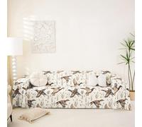 Homewish Housse de Canapé Canard de Mallard Rustique Protège Canapé La Chasse Aux Canards pour Chein, Salon Animaux de Ferme Lavable en Machine 231 x 340 cm Oiseau Volant Faune