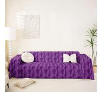 Homewish Housse de Canapé Impression de Tigre Noir Violet Protège Canapé Animaux Simulés Imprimés pour Chein, Salon Impression de Tigre Sauvage Lavable en Machine 180 x 259 cm Tigerish Animal Imprimé