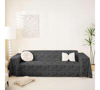 Homewish Housse de Canapé Impression Tigre Gris Foncé Protège Canapé Animaux Simulés Imprimés pour Chein, Salon Impression de Tigre Sauvage Lavable en Machine 180 x 300 cm Tigerish Animal Imprimé