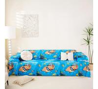 Homewish Housse de Canapé Océan Capybara Protège Canapé Animaux de Dessins Animés pour Chein, Salon Monde sous-Marin Lavable en Machine 180 x 259 cm Faune Sauvage Mignonne