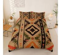 Homewish Housse de Couette 240 x 260 Géométrique Du Sud-Ouest,Parure de Lit Enfant Aztèques Occidentaux,Sets de Housses de Couettes Tribale Exotique Du Sud-Ouest Garçons Filles Ethnique Style Nordique
