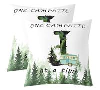 Homewish Lot de 2 Decorative Housse de Coussin 55x55 Lettre Initiale J