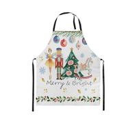 Homewish Tablier Cuisine Enfant 78x66cm Craquenoix de Noël,Tablier de Cuisine Enfants Adolescents Adultes Garde Princesse Arbre de Noël,Tabliercuisine Joyeuxnoël Focon de Neige de Vacances D'Hiver