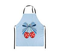 Homewish Tablier Cuisine Enfant 78x66cm Rouge Cherry Bow,Tablier de Cuisine,Tabliercuisine Mode Esthétique,Tablierbarbecue Garçons Filles Adultes Filles Modernes