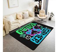 Homewish Tapis de Salon 150x200 de Joueur, pour Ados Garçons Enfants, Tapis D'Éveil Moderne À Motifs de Manettes de Jeux Vidéo, Tapis de Sol À Motifs de Manettes de Jeu, Cadeaux pour La Jeunesse