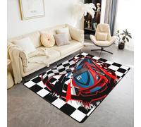 Homewish Tapis de Sol Rouge en Forme de Voiture de Course, Tapis Salon en Forme de Voiture de Course, Tapis Chambre de Jeu de Sport Extrême de Compétition pour Enfants Ados, Chambre de Jeu, 150x200