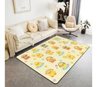 Homewish Tapis Salon 100x150cm Canards Jaunes de Dessin Animé