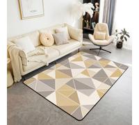 Homewish Tapis Salon 100x150cm Carrés Patchwork Modernes