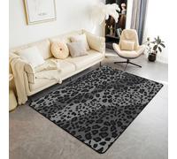 Homewish Tapis Salon 100x150cm Imprimé Léopard Noir Tapis Chambre Décor Guépard Tapis Sol Décor Chambre Camouflage Décoration D'Intérieur Imprimé Animal Safari