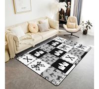 Homewish Tapis Salon 100x150cm Initial Letter X,Tapis Chambre Bow Tie,Tapis Sol Enfants Adolescents Coquette Bows Castle,Décoration D'Intérieur Fantasy Aesthetic