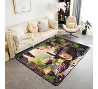 Homewish Tapis Salon 150x200cm Peinture À l'huile de Caveau