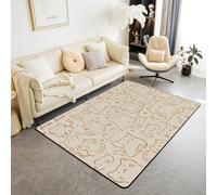 Homewish Tapis Salon Chat Tapis Chambre 150x200 Charmant Dessin Animé Tapis Sol Enfants Garçons Filles Cœur Kawaii Brown Stick Figure Tapis de Salon pour Salon,Chambre,Porte,Buanderie