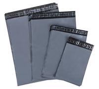 Homewit 100Pcs Enveloppe Plastique Expedition,4 Tailles de Emballage Colis Vetement Blancs,Pochette D'Envoi,Utilisé pour les Vêtements, les Boîtes à Chaussures, les Fournitures de Bureau