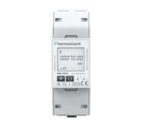HomeWizard kWh mètre Wi-Fi 1 phase, certifié MID, rail DIN 35 mm, 100 A 230 V, compteur électrique pour solaire, pompe à chaleur, station de charge de voiture électrique, compteur d'alimentation