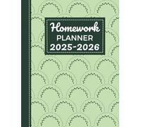 Homework Planner 2025-2026: Simple Homework Organizer for the Academic Year 2025-2026 | Undated Daily Assignment Tracker for Middle School, High School & College Students