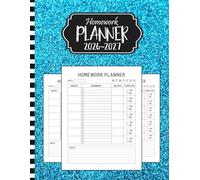Homework Planner 2026-2027: Daily Undated Assignment Book for Elementary, Middle/High School Students | 110 Pages, Large 8.5" x 11"