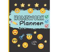 Homework Planner: Cute Weekly Student Homework Organizer & Diary For Kids And Teens.