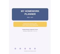 Homework Planner for ADHD Students: Undated Weekly Assignment Tracker for Elementary & Middle School Kids with Daily Priority & Reward System Galaxy Edition