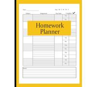 Homework Planner: The Ultimate Tool for Academic Success perfect for High School, Middle School, and College: Stay organized, track assignments, ... and improve study habits. Color Golden