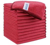 HOMEXCEL Lot de 12 chiffons de nettoyage en microfibre de qualité supérieure pour voitures, non pelucheux, anti-rayures, très absorbants, réutilisables pour voiture, maison, cuisine, 29 x 29 cm