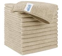 HOMEXCEL Lot de 12 chiffons de nettoyage en microfibre de qualité supérieure pour voitures, non pelucheux, anti-rayures, très absorbants, réutilisables pour voiture, maison, cuisine, fenêtre, 29 x 29
